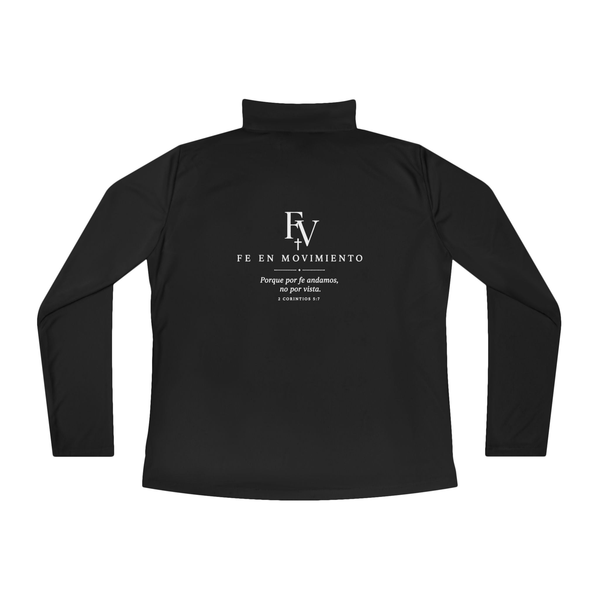 Ladies Quarter-Zip Pullover — 'Fe en Movimiento' Faith Pullover