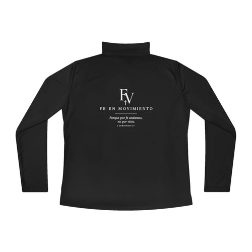 Ladies Quarter-Zip Pullover — 'Fe en Movimiento' Faith Pullover