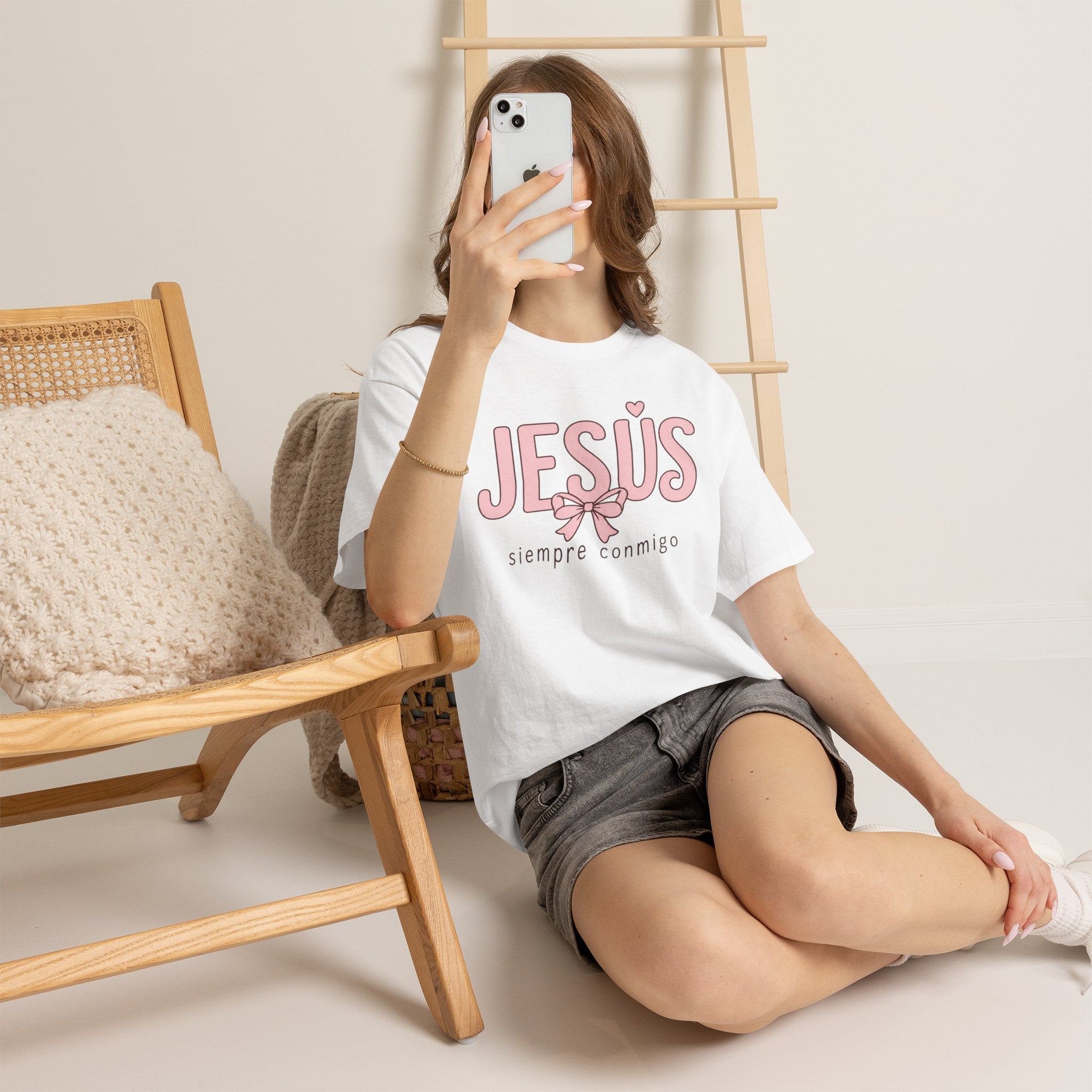 Jesús Siempre Conmigo Shirt | Jesus Shirt for Women | Fe en Movimiento