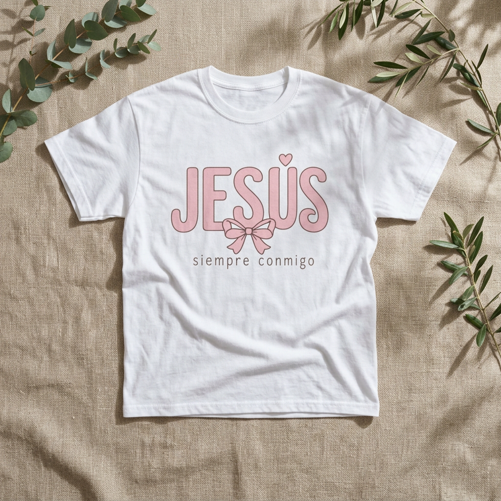 Jesús Siempre Conmigo Shirt | Jesus Shirt for Women | Fe en Movimiento